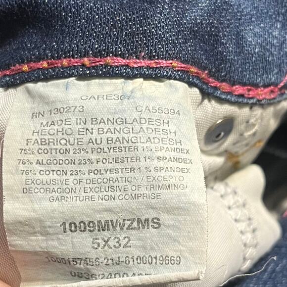 Wrangler Retro Mae Boot Cut Mid Rise Jeans 5x32 Stretch Western Denim Faded Boho - Picture 7 of 9